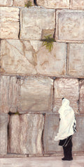 Praying at the Wall - oil painting by Sorah Gorelick
