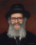 Rav Yeruchem Gorelick - oil painting by Sorah Gorelick